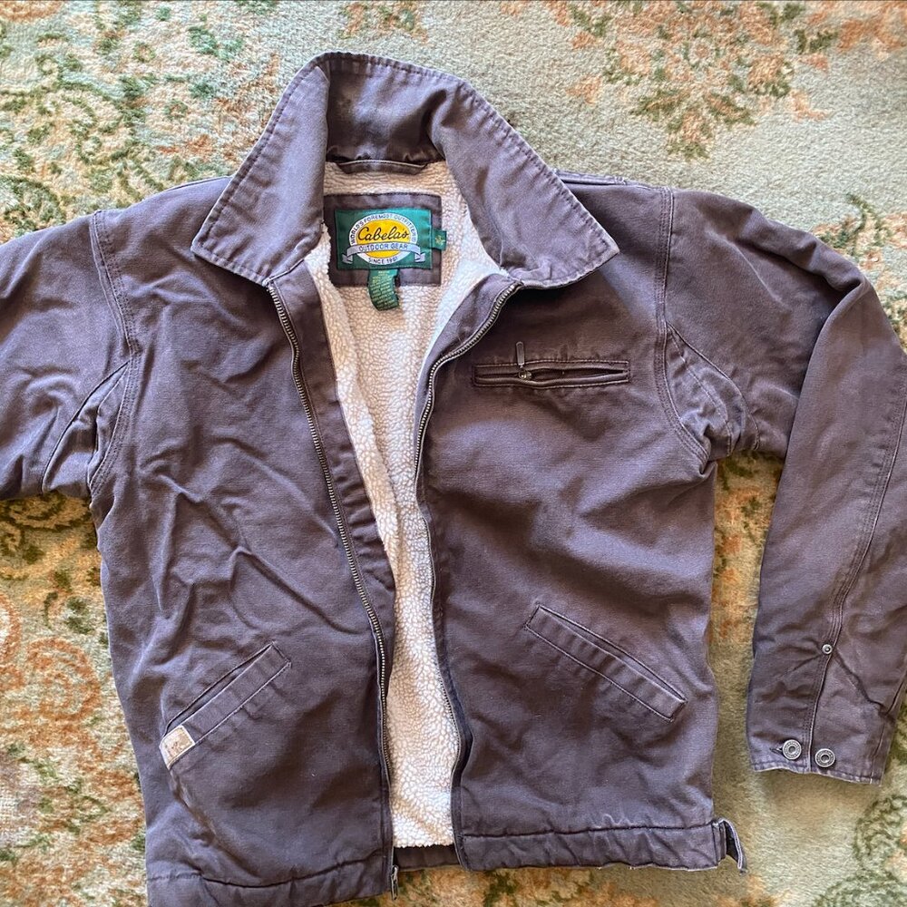 Cabela's Brown Lined Canvas Jacket